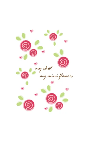 [LINE着せ替え] My chat my mini flowers 28の画像1