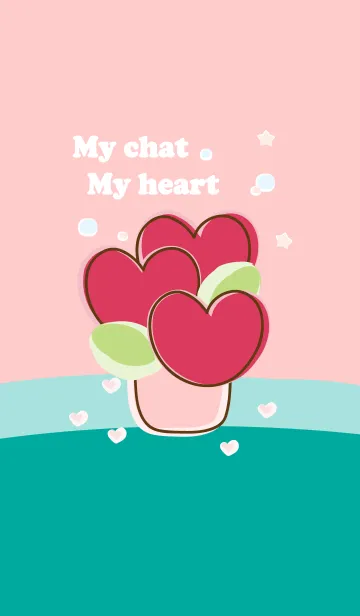 [LINE着せ替え] My chat my heart flower 27の画像1