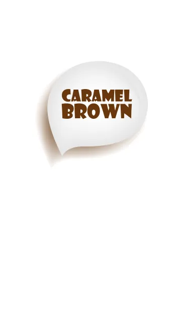 [LINE着せ替え] Caramel Brown & White Vr.2 (JP)の画像1