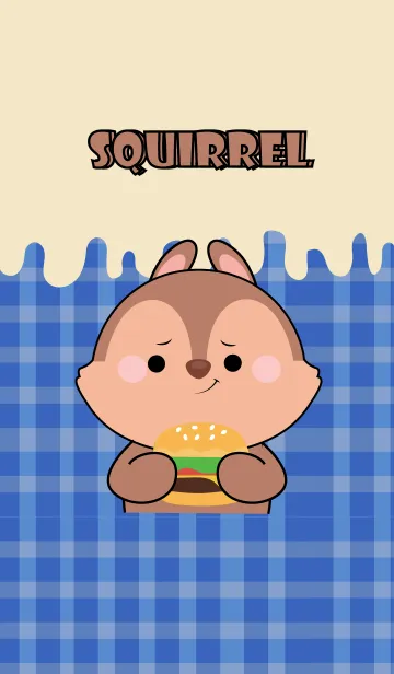 [LINE着せ替え] Squirrel is Enjoy Eating (JP)の画像1