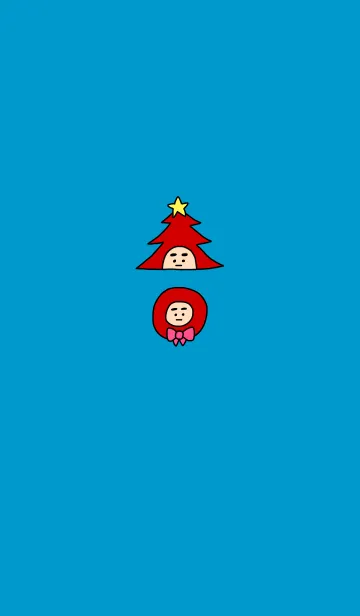 [LINE着せ替え] ぼくのふとまゆ クリスマス ((ラララ 1の画像1