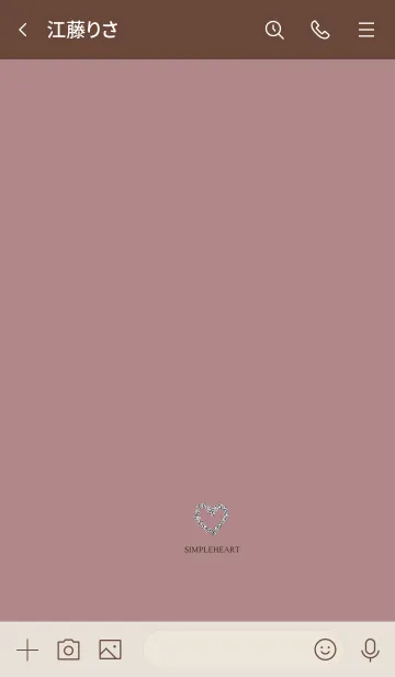 [LINE着せ替え] くすみピンクとキラキラハート。の画像3