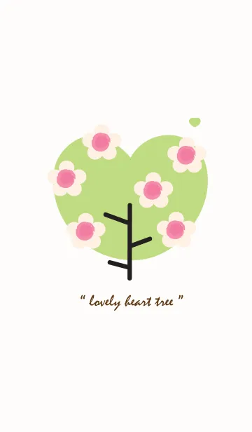 [LINE着せ替え] Lovey heart tree with lovely flower 50の画像1