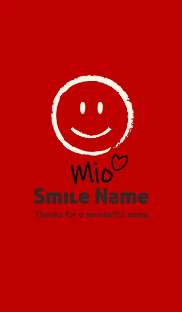 [LINE着せ替え] Smile Name みおの画像1