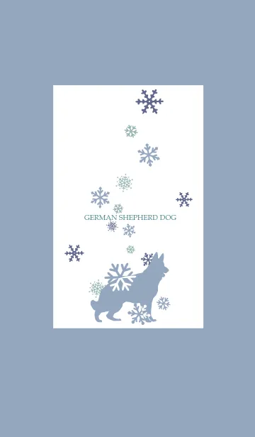 [LINE着せ替え] GERMAN SHEPHERD DOG AND SNOWの画像1