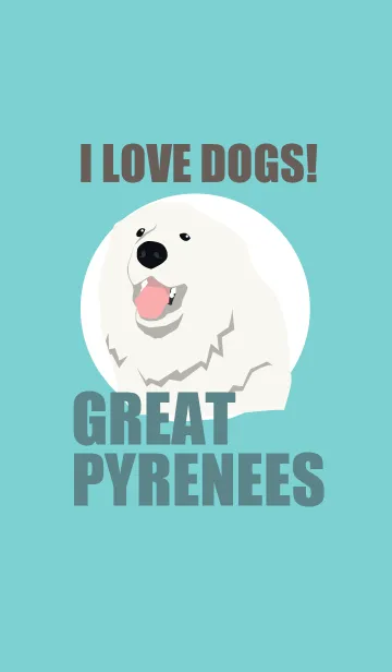 [LINE着せ替え] I LOVE DOGS！ -GREAT PYRENEES-の画像1