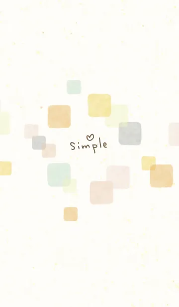 [LINE着せ替え] 水彩 暖かい色 四角24の画像1