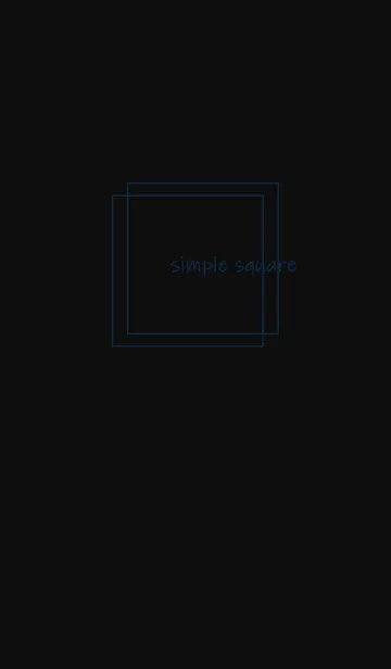 [LINE着せ替え] simple square =navy black=の画像1