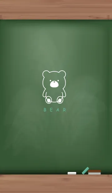 [LINE着せ替え] Black Board BEAR 11.の画像1