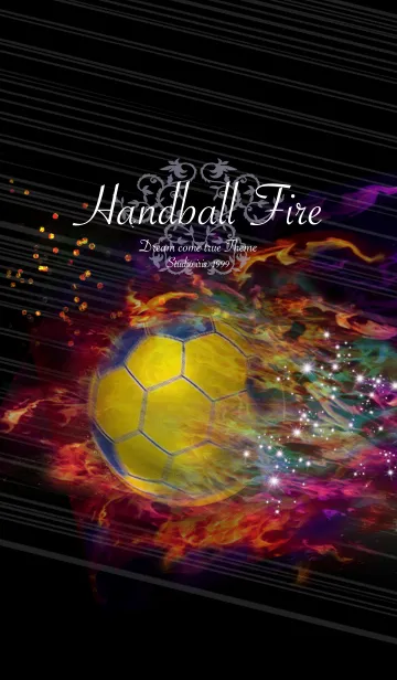 [LINE着せ替え] ハンドボール 〜Handball Fire〜虹色の画像1