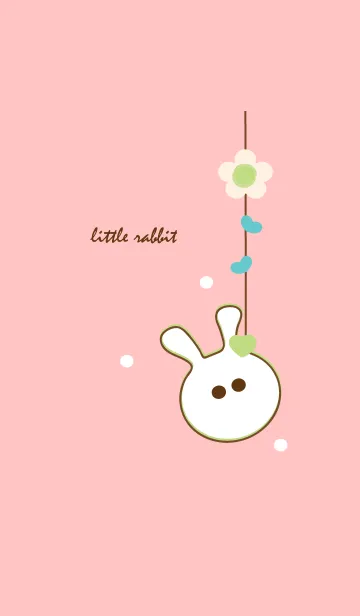 [LINE着せ替え] little rabbit with little heart 47の画像1