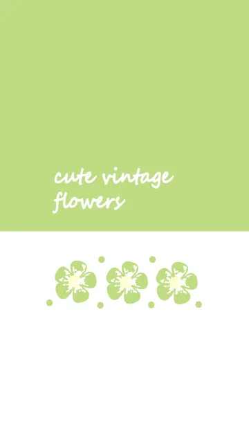 [LINE着せ替え] Cute vintage flower 47 :)の画像1