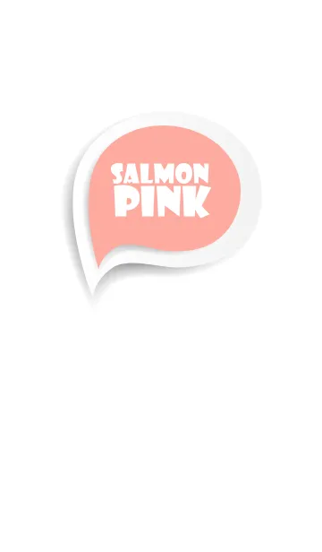 [LINE着せ替え] Salmon Pink Button In White V.2 (JP)の画像1