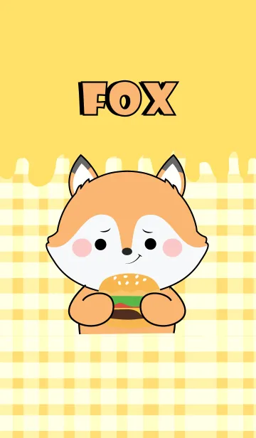 [LINE着せ替え] Fox is Enjoy Eating (JP)の画像1