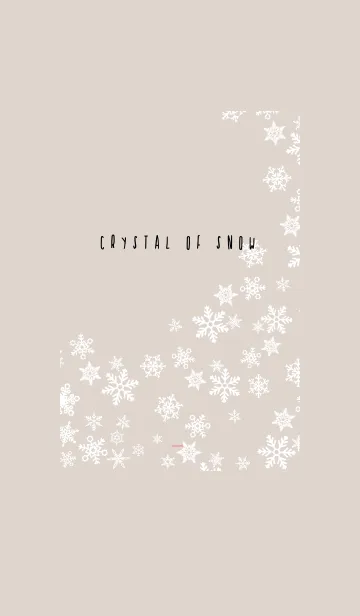 [LINE着せ替え] ベージュとピンク : Crystal of snowの画像1