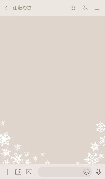 [LINE着せ替え] ベージュとピンク : Crystal of snowの画像3