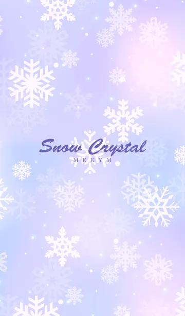 [LINE着せ替え] -Snow Crystal Purple- MEKYM 23の画像1