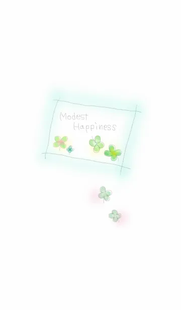 [LINE着せ替え] 小さな幸せ♡四つ葉のクローバー 2の画像1