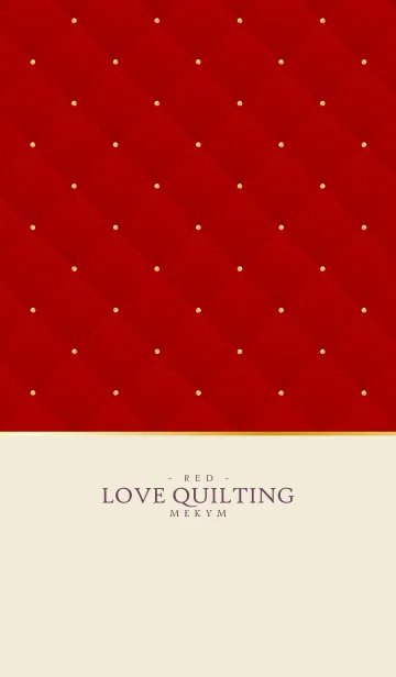 [LINE着せ替え] LOVE QUILTING -DUSKY RED- 9の画像1