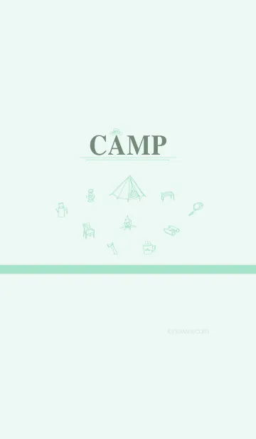 [LINE着せ替え] CAMP mint greenの画像1