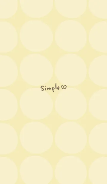 [LINE着せ替え] シンプル 円 イエローの画像1