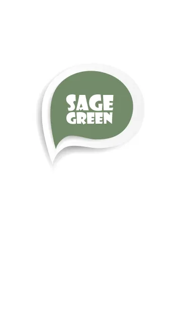 [LINE着せ替え] Sage Green Button In White V.2 (JP)の画像1