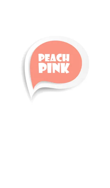 [LINE着せ替え] Peach Pink Button In White V.2 (JP)の画像1