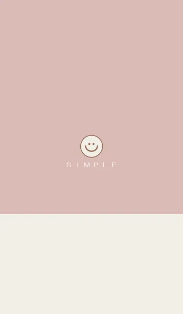 [LINE着せ替え] シンプル（beige pink)V.714の画像1