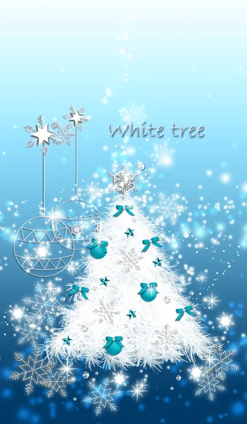 [LINE着せ替え] White tree --Christmas--の画像1