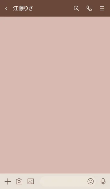 [LINE着せ替え] 大人のシンプルハート =rosebeige brown=の画像3