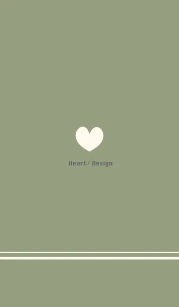 [LINE着せ替え] Heart / Design -matcha-の画像1