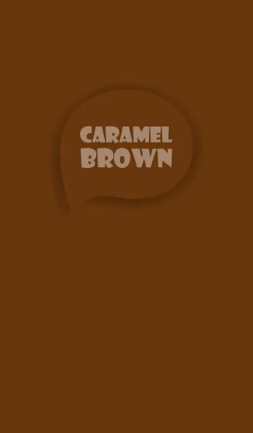 [LINE着せ替え] Love Caramel Brown Button Vr.3 (JP)の画像1