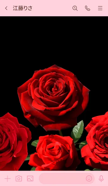 [LINE着せ替え] 「赤い薔薇」のきせかえの画像3
