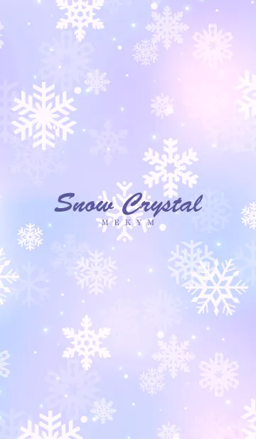 [LINE着せ替え] -Snow Crystal Purple- MEKYM 24の画像1