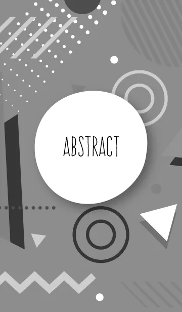 Abstract Geometric White & Grayの着せ替えメイン画像