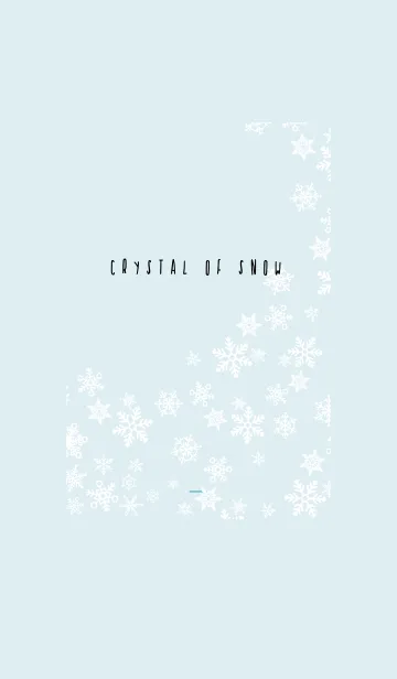 [LINE着せ替え] 青 : Crystal of snowの画像1