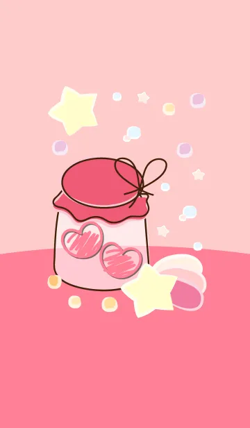 [LINE着せ替え] mini heart in the little jar 19の画像1