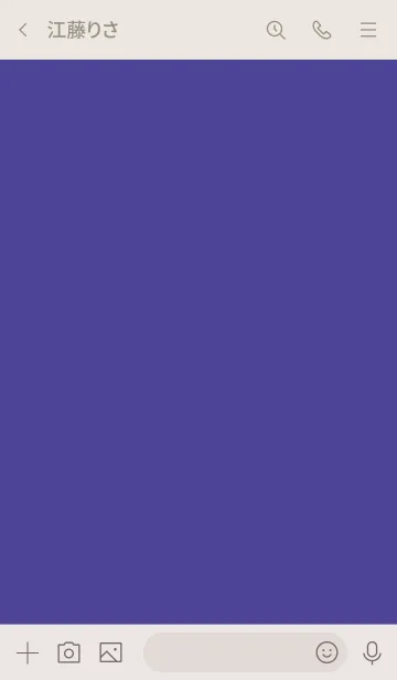 [LINE着せ替え] 手書き ビビッドパープル ベージュ1の画像3