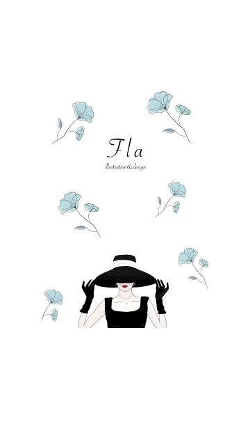 [LINE着せ替え] 50's Fashion & Flowersの画像1