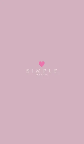 [LINE着せ替え] -くすみピンク- シンプル 21の画像1