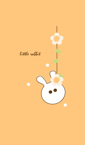 [LINE着せ替え] little rabbit with little flower 49の画像1