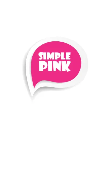 [LINE着せ替え] Pink Button In White V.2 (JP)の画像1