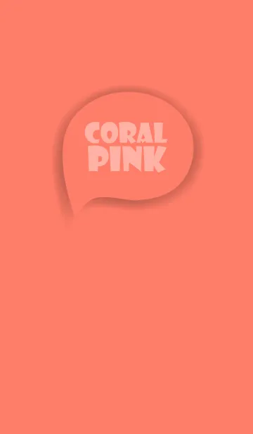 [LINE着せ替え] Love Coral Pink Button Vr.3 (JP)の画像1