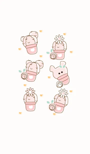 [LINE着せ替え] Lovely cactus 95 :)の画像1