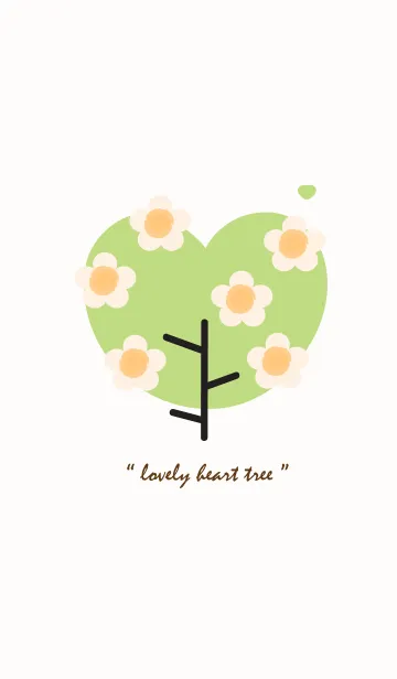 [LINE着せ替え] Lovey heart tree with lovely flower 51の画像1