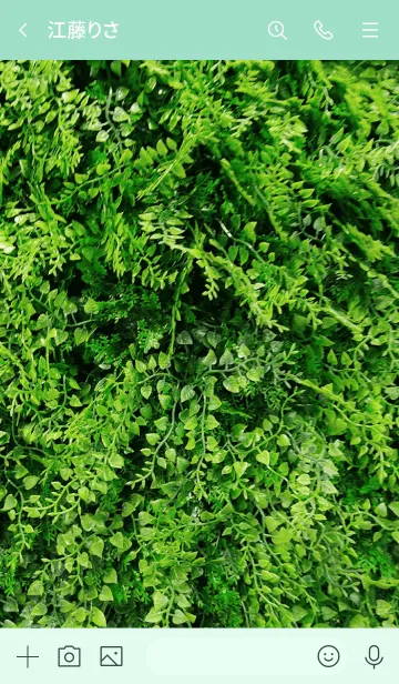 [LINE着せ替え] 緑のデザインの画像3