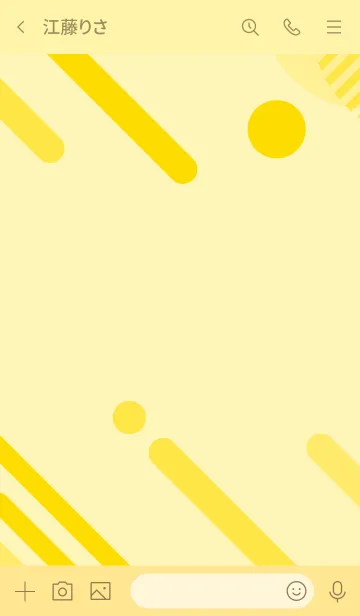 [LINE着せ替え] Abstract Geometric School bus Yellow 2の画像3