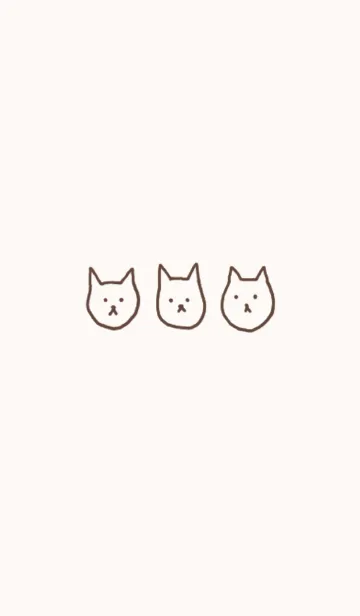 [LINE着せ替え] ゆるーい ねこ / べーじゅの画像1