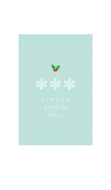 [LINE着せ替え] Simple snow Xmas 01の画像1