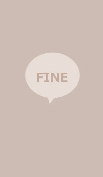 [LINE着せ替え] SIMPLE FINE /DUSTY BEIGEの画像1